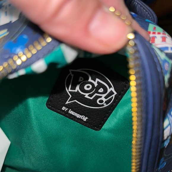 Loungefly Disney Backpack with Funko Pop style Dapper Dans - Picture 5 of 8